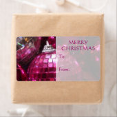 Pink Baubles 'To.. Von' Geschenketikett rosa Text (Insitu)