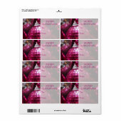 Pink Baubles 'To.. Von' Geschenketikett rosa Text (Vorne)