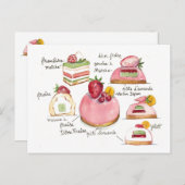 Pink Bavorois Postkarte (Vorne/Hinten)