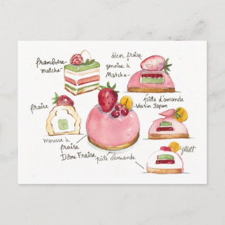 Pink Bavorois Postkarte