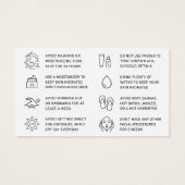 Pink BB Glow After Care Instruktionskarte (Rückseite)