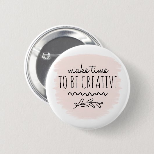 Pink be Crefting Button (Vorne & Hinten)