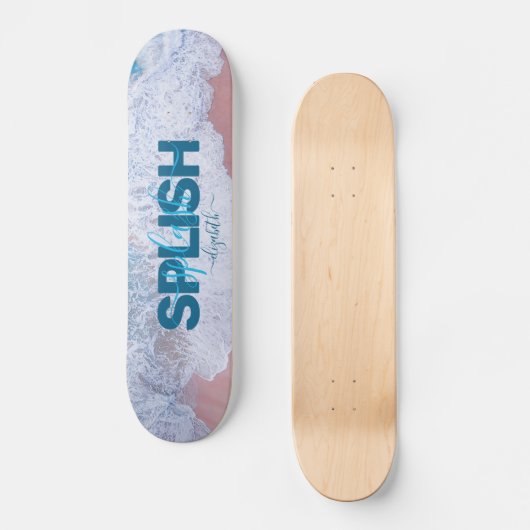 Pink Beach Bermuda Skateboard (Vorderseite)