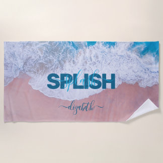 Pink Beach Bermuda Strandtuch