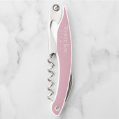 Pink Beach House Guest Gift Corkschraube Kellnermesser (Vorderseite)