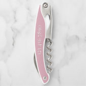 Pink Beach House Guest Gift Corkschraube Kellnermesser (Rückseite)