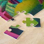 Pink Beach House Tropical Art Puzzle (Seite)