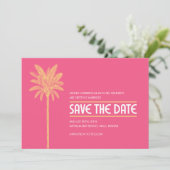 Pink Beach Save the Date (Stehend Vorderseite)