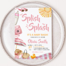 Pink Beach Summer Baby Dusche