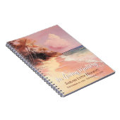 Pink Beach Sunset Memorial Guest Notizblock (Rechte Seite)