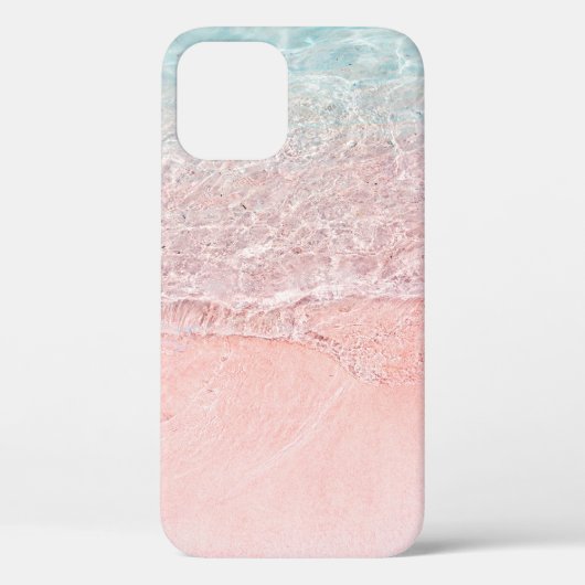 Pink Beach und Splash Wave Case-Mate iPhone Hülle (Rückseite)