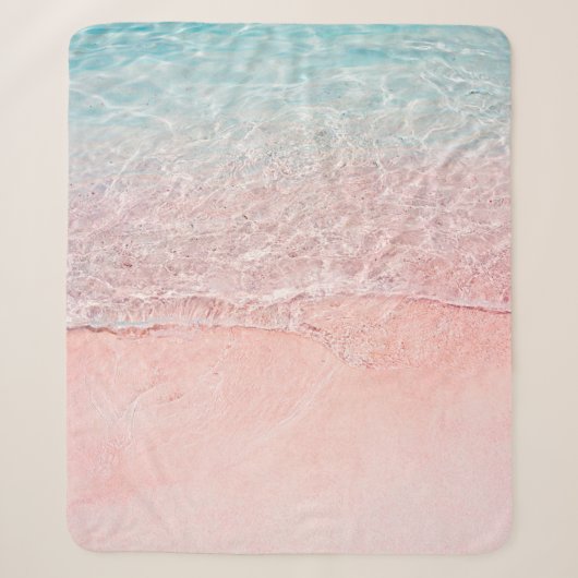 Pink Beach und Splash Wave Sherpadecke (Vorderseite)