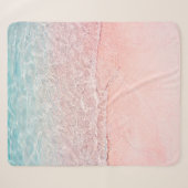 Pink Beach und Splash Wave Sherpadecke (Vorderseite (Horizontal))