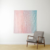Pink Beach und Splash Wave Wandteppich (Beispiel (Horizontal))