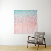 Pink Beach und Splash Wave Wandteppich (Beispiel)