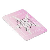 Pink Beachy Starfish Wedding Save the Date Magnet (Rechte Seite)