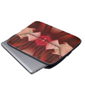 Pink Beaded Abend Purus Laptopschutzhülle (Vorne Knopf)