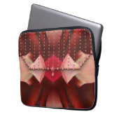 Pink Beaded Abend Purus Laptopschutzhülle (Vorderseite Links)