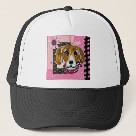 PINK BEAGLE TRUCKERKAPPE (Vorderseite)