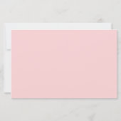 Pink Bear Baby Shower Ratschläge Karte (Rückseite)