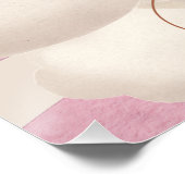 Pink Bear Balloon Kinderbücher und Geschenkposter Poster (Ecke)