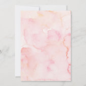 Pink Bear Baptism & First Birthday Invitation Einladung (Rückseite)