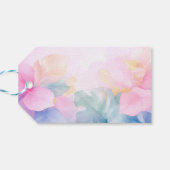 Pink Bear Gold Crown It's a Girl Geschenkanhänger (Rückseite Horizontal)