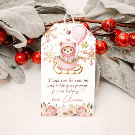 Pink Bear Weihnachtsdusche Vielen Dank für Ihre Un Geschenkanhänger