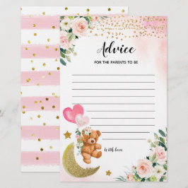 Pink Bearly Baby Duschbeilage für Eltern Spiele