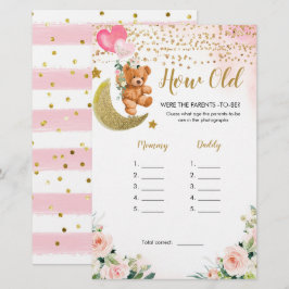 Pink Bearly Baby Dusche wie alt waren die Eltern