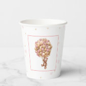 Pink Bearly Wait Baby Shooting Paper Cup Pappbecher (Rückseite)