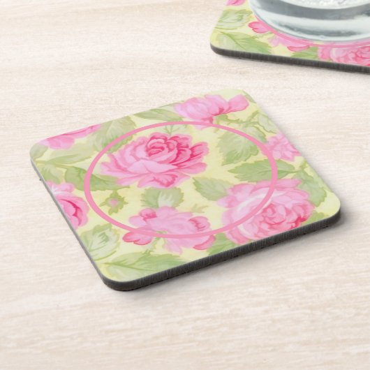 Pink Beauties Cork Back Untersetzer (Linke Seite)