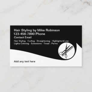 Pink Beauty Fairstylist Theme Business Cards Visitenkarte
