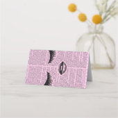 Pink Beauty Folded Loyalty Card Feminine Aesthetic Treuekarte (Rückseite)