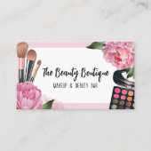 Pink Beauty Makeup Artist Visitenkarte (Vorderseite)