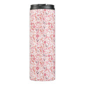 Pink Beauty & Makeup Seamless Pattern Girly  Thermosbecher (Rückseite)