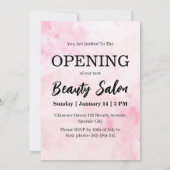 Pink Beauty Salon Grand Opening Einladung (Rückseite)