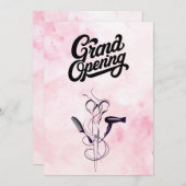 Pink Beauty Salon Grand Opening Einladung (Vorne/Hinten)