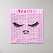Pink Beauty Stretched Canvas Wall Art | Feminine  Leinwanddruck (Vorderseite)