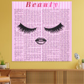 Pink Beauty Stretched Canvas Wall Art | Feminine  Leinwanddruck (Insitu (Wohnzimmer))