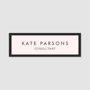 Pink Beauty Wellness-Center Name Tag Namensschild