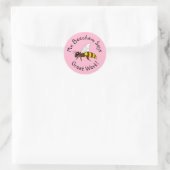 Pink Bee Great Work Stickers (Tasche)