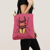 Pink Beetle Inseco Kunst, Dichtung und Musik Tasche (Von Nahem)