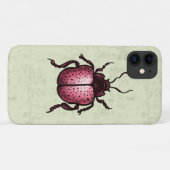 Pink Beetle Niedlich Bug Art - Insekten Lover Case-Mate iPhone Hülle (Rückseite (Horizontal))