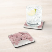 Pink Begonias Getränkeuntersetzer (Rechte Seite)