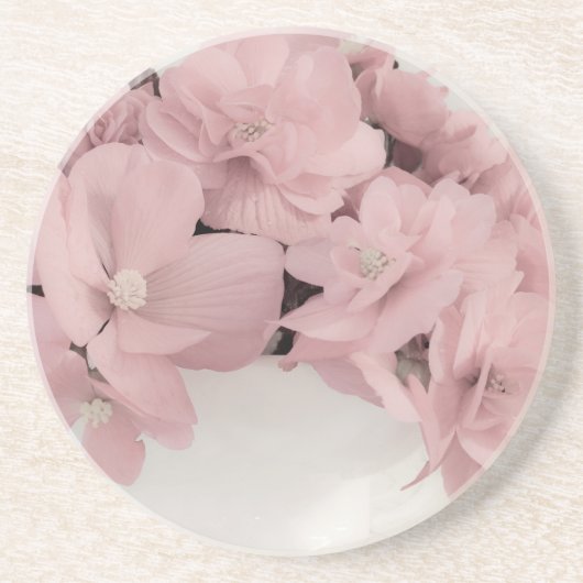 Pink Begonias Getränkeuntersetzer (Vorne)