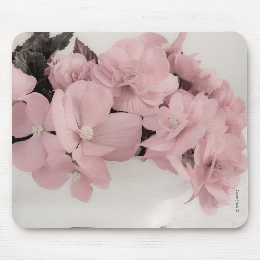 Pink Begonias Mousepad (Vorne)