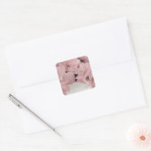Pink Begonias Quadratischer Aufkleber (Umschlag)