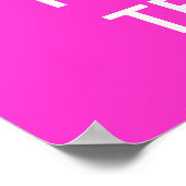 Pink behalten Plakatvorlage Poster (Ecke)