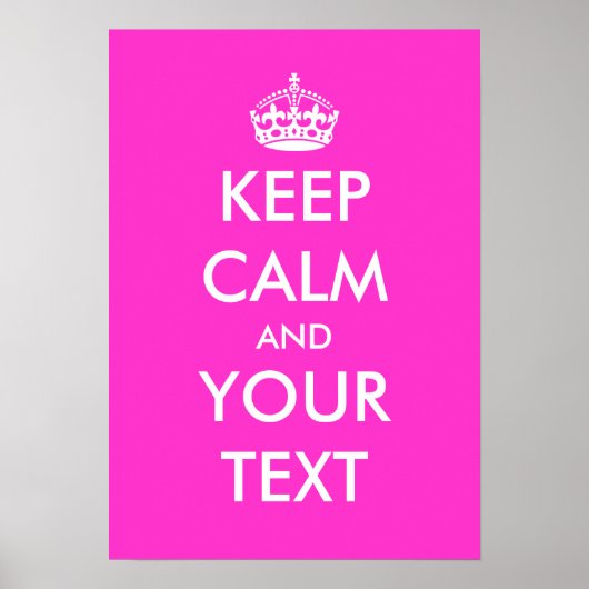 Pink behalten Plakatvorlage Poster (Vorne)